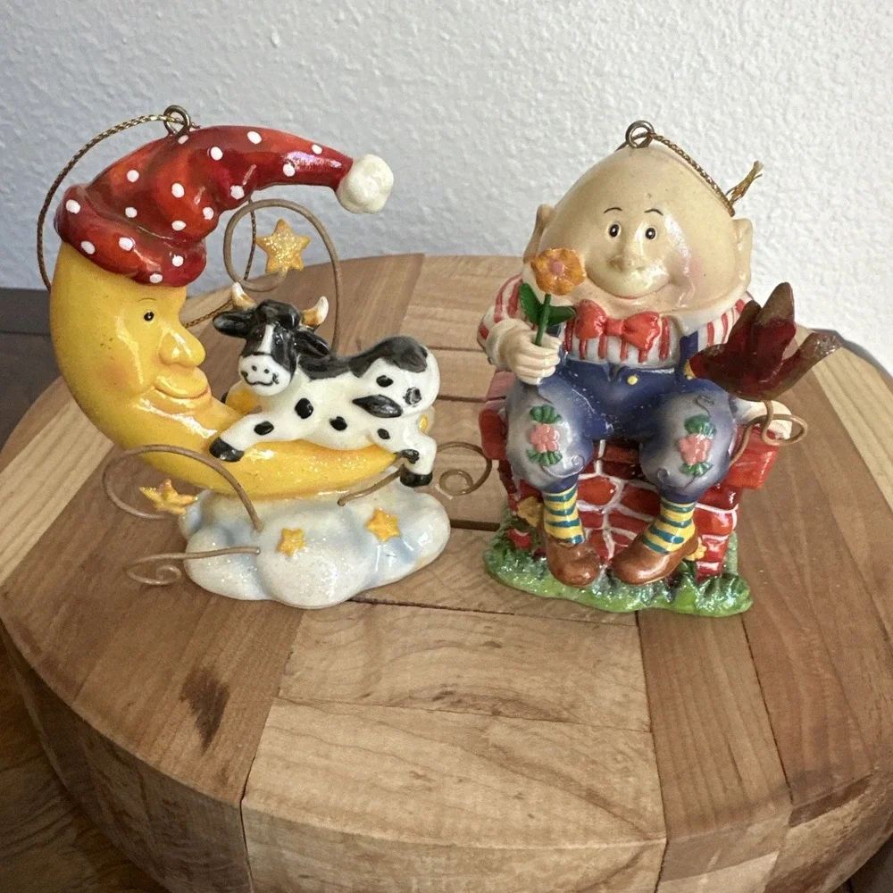 St Nicholas Square Novelty Nursery Rhyme Character Christmas Ornaments Set of 4